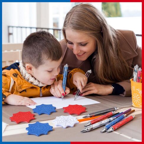 24 PCS Dog Paw Party Party مجموعة بما في ذلك 12 أقلام نقاط Paw Pattern و 12 ملاحظات لزجة لحفل الكلب الأزرق ديكورات عيد ميلاد اللوازم in Kuwait