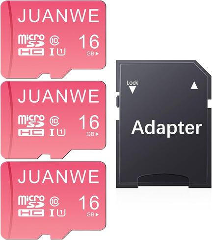 JUANWE 64GB Micro SD Card 5 Pack + Adapter 64GB SD Card Memory Card microSDXC V30 4K Video Recording U3 A1 TF Card for Dash Cam, Camera, Phone in Kuwait