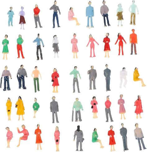 exceart 50pcs كبسولة طاولة الرمل الكبسولة الشرير المصغر حرفة مصغرة التماثيل النموذجية يدرب المسافرين ملحقات playhouse الحالات المحمولة على شكل أرقام مصغرة مواد مادة بلاستيكية عربية in Kuwait