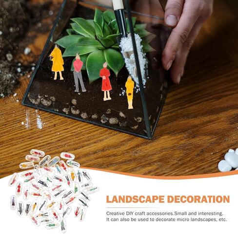 exceart 50pcs كبسولة طاولة الرمل الكبسولة الشرير المصغر حرفة مصغرة التماثيل النموذجية يدرب المسافرين ملحقات playhouse الحالات المحمولة على شكل أرقام مصغرة مواد مادة بلاستيكية عربية in Kuwait