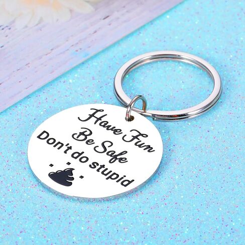 Halloween Gifts for Kids Halloween Basket Stuffers for Kids Teens Boys Girls Funny Don't Do Stupid Sh t Keychain Stocking Stuffers for Kids Teens Boys Girls Kids Girls Christmas Gifts Gag for Teen in Saudi Arabia