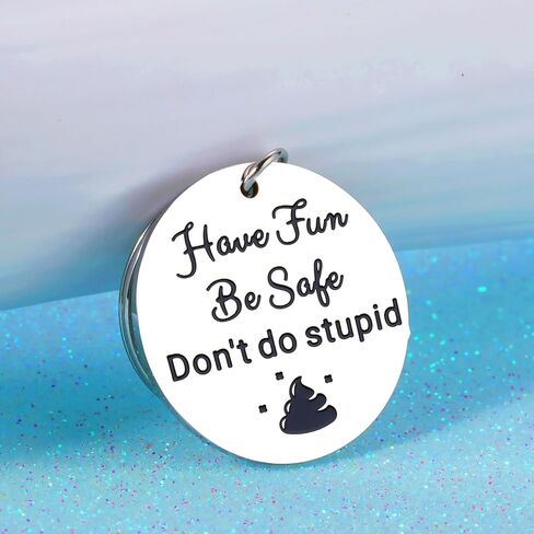Halloween Gifts for Kids Halloween Basket Stuffers for Kids Teens Boys Girls Funny Don't Do Stupid Sh t Keychain Stocking Stuffers for Kids Teens Boys Girls Kids Girls Christmas Gifts Gag for Teen in Saudi Arabia