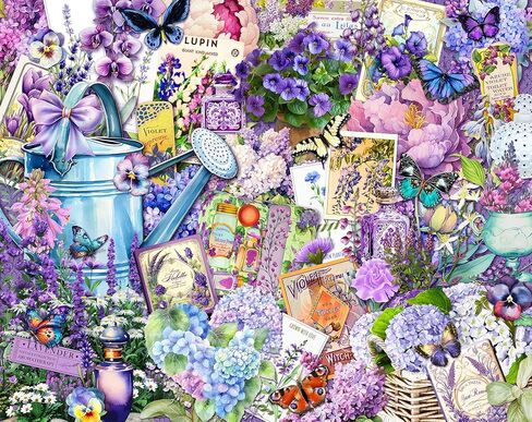 Springbok Eat Your Veggies 1000 Piece Jigsaw Puzzle for Adults - Piece Together This Garden Inspired Collage by Artist - Unique Cut Pieces in Saudi Arabia