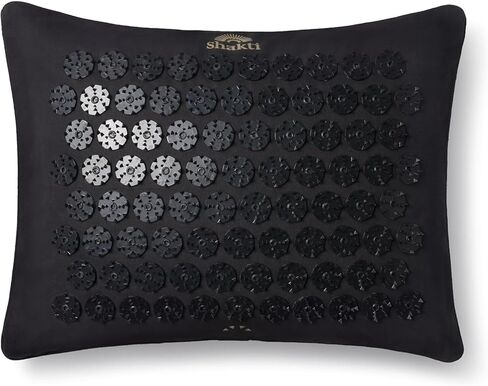 ShaktiMat Premium Acupressure Pillow, Level 3 in Shakti Black, Massage Muscles, Aid Sleep & Unlock Inner Tension | Similar to Acupuncture, No Needles Required | FSA/HSA Eligible in Kuwait