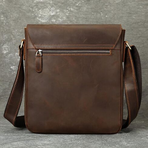 حقيبة رسول جلدية حقيقية من الجلد عتيقة الكتف كتف كروس حقائب العمل in Kuwait