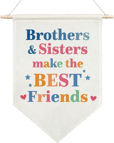 Agmdesign Long Live Girlhood Pink Canvas معلقة لافتة العلم العلم ، زخارف جدار غرفة ، أطفال غرفة نوم ، ديكور طفل صغير ، ديكور العلم في الحضانة ، هدايا عيد ميلاد لابنة ابنة ابنة ابنة ابنة ابنة ابنة أخت in Kuwait