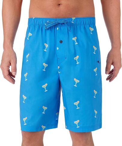Tommy Bahama - Men's Essential Printed Lounge Short, Woven Pajama Shorts for Sleep or Lounge in Kuwait