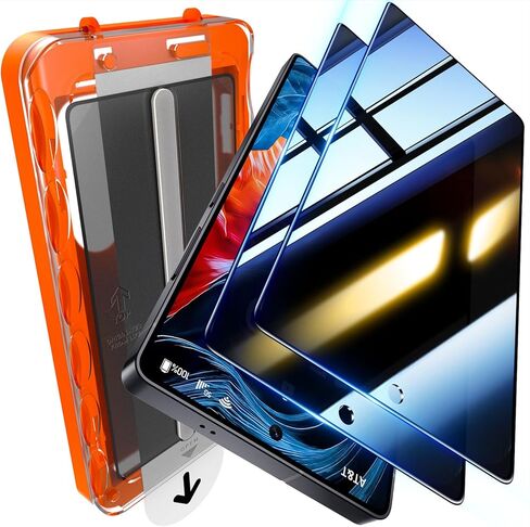 UniqueMe [عبوتان + 2 واقي شاشة Samsung Galaxy S23 FE 5G، 【صلابة الماس】 واقي عدسة الكاميرا والزجاج المقسى [مضاد للانفجار] غطاء شاشة شفاف عالي الدقة مقاوم للخدش in Kuwait