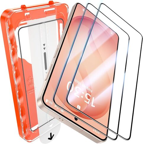 UniqueMe [عبوتان + 2 واقي شاشة Samsung Galaxy S23 FE 5G، 【صلابة الماس】 واقي عدسة الكاميرا والزجاج المقسى [مضاد للانفجار] غطاء شاشة شفاف عالي الدقة مقاوم للخدش in Kuwait