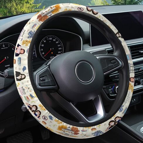 GENAN Steering Wheel Cover, Non-Slip Neoprene Car Steering Wheel Cover, Breathable Steering Wheel Covers, Sweat-Absorbing Car Accessories, Gifts for Women, Gifts for Men in Kuwait