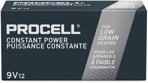 : Duracell PC1604BKD Procell Alkaline Batteries, 9V (Pack of 12) – style and color may vary in Kuwait