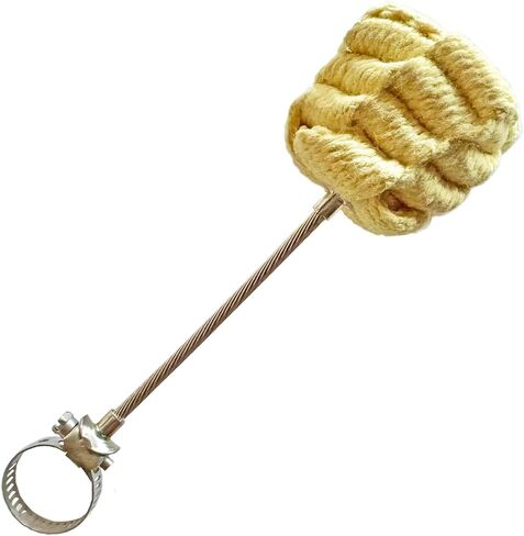 Quick Wick: The Original Clamp-On Hoop Wick, Turn Any Hula Hoop into a Fire Hoop, Crown Knot Wick Head, Genuine Kevlar, Flexible Cable Spine, Stainless Steel in Kuwait