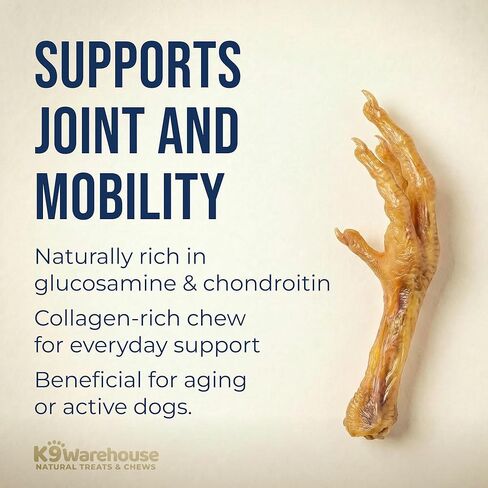 أقدام الدجاج للكلاب - كل الكلاب الطبيعية والمغذية - صحية ، مجففة ، أقدام الدجاج المجففة تجف للكلاب - مضغ الكلاب المكون واحد (30 عدد) in Kuwait