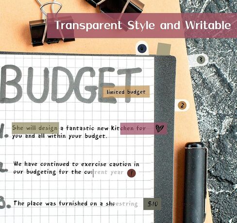 10 علامات تبويب للصفحات بألوان موراندي، 3 علامات تبويب مؤشرة لاصقة، 1200 قطعة من علامات التبويب التوضيحية للكتاب، علامات تبويب واضحة للملاحظات اللاصقة للكتاب، شريط أعلام كتاب قابل للكتابة وتغيير الموضع لمستلزمات التعليقات التوضيحية للكتاب in Kuwait