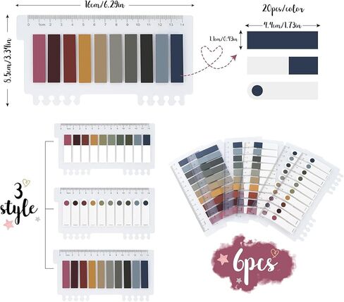 10 علامات تبويب للصفحات بألوان موراندي، 3 علامات تبويب مؤشرة لاصقة، 1200 قطعة من علامات التبويب التوضيحية للكتاب، علامات تبويب واضحة للملاحظات اللاصقة للكتاب، شريط أعلام كتاب قابل للكتابة وتغيير الموضع لمستلزمات التعليقات التوضيحية للكتاب in Kuwait