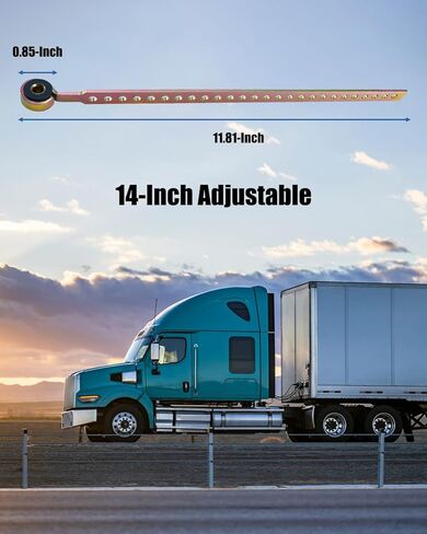 Height Control Valve Linkage Fit for HD Trucks and Tractors, 14 Inch Max Adjustable Leveling Valve Control Kit Replace 48100367 HAL48100367 767653245843 in Saudi Arabia