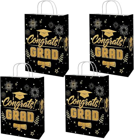 أكياس هدايا التخرج من Fanerost 12 جهاز كمبيوتر شخصي ، حقيبة خريجة تهاني حمراء ، تعامل مع حقيبة الوجبات الخفيفة الحلوى ، والأكياس التي تفضلها بحفلات الحفلات لرياض الأطفال ما قبل المدرسة. in Kuwait