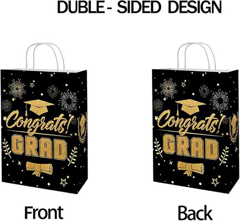 أكياس هدايا التخرج من Fanerost 12 جهاز كمبيوتر شخصي ، حقيبة خريجة تهاني حمراء ، تعامل مع حقيبة الوجبات الخفيفة الحلوى ، والأكياس التي تفضلها بحفلات الحفلات لرياض الأطفال ما قبل المدرسة. in Kuwait