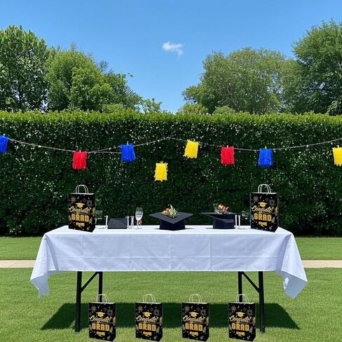 أكياس هدايا التخرج من Fanerost 12 جهاز كمبيوتر شخصي ، حقيبة خريجة تهاني حمراء ، تعامل مع حقيبة الوجبات الخفيفة الحلوى ، والأكياس التي تفضلها بحفلات الحفلات لرياض الأطفال ما قبل المدرسة. in Kuwait