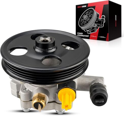 Torchbeam Power Steering Pump for MKX 2007-2010, MKZ 2007-2012, MKZ 2011-2012 3.5L, Edge 2007-2010, Fusion 2010-2012 3.5L, Replace # 20-1401, Steering Pump with Pulley in Kuwait