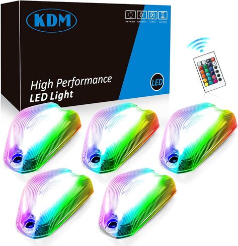KDM Clear Lens Led Cab Roof Top Marker Lights assembly Fit for 2014-2023 Dodge Ram ProMaster 1500 2500 3500 Pick up Truck Van,Mounted Running Clearance Lamp Bright Amber Light,5Pcs Pack in Saudi Arabia