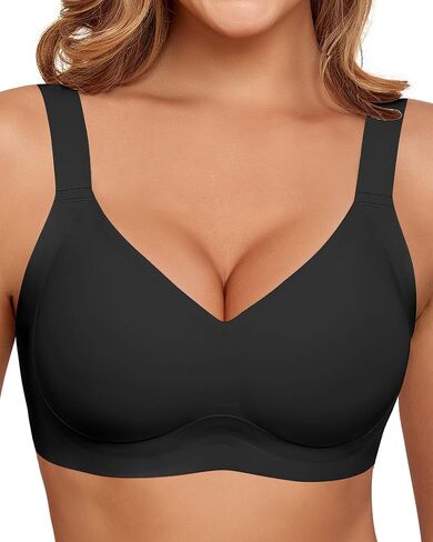 HORISUN Wireless Bras for Women Soft Comfortable No Underwire T Shirt Bra Seamless Full Coverage Bras with Support in Kuwait