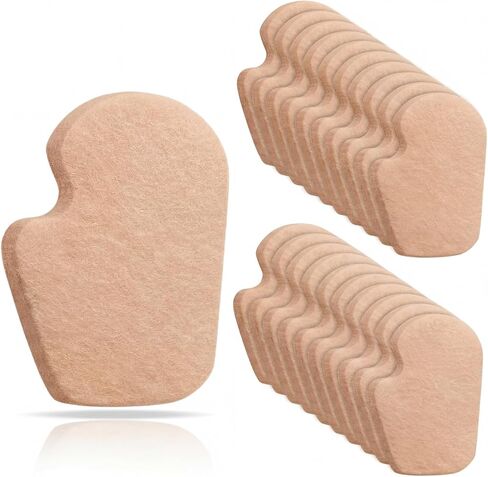 20 Pieces Dancer Pads Foot Pads for Feet Felt Dancers Callus Sesamoiditis Relief Cushion Self Adhesive Foot Cushion of Feet Pain Relief 1/4" Thick Forefoot for Men Women Dancing(Right Style) in Kuwait