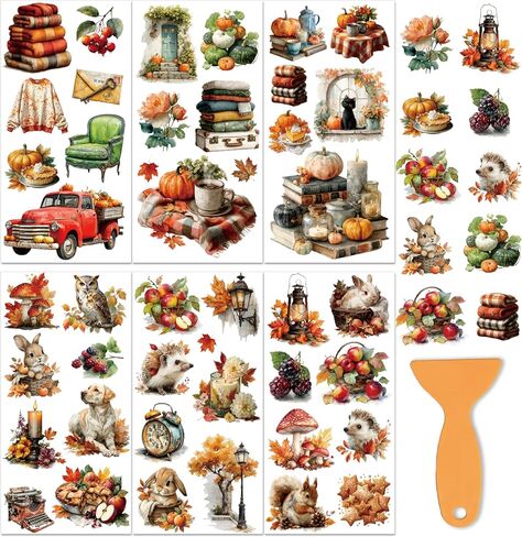 PLIGREAT 3 Sheets Retro Style Rub on Transfers for Crafts and Furnitures 12"x6" Steampunk Pattern UV DTF Transfer Stickers for Wood Dressers Wardrobe Ceramic Scrapbooking Decorative Rub on Decals in Saudi Arabia