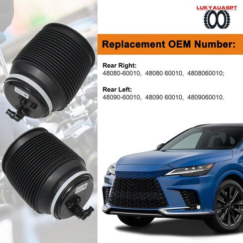 حقيبة زنبركية لربط الهواء الخلفية اليمنى متوافقة مع لكزس GX470 لتويوتا 4Runner 2002-2009 لتويوتا برادو 120 2003-2009 4808035011 48080-35011 in Kuwait