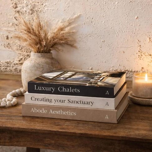Decorative Book Set of 3 for Home Decor | Hardcovered Book Set for Home Decor | Coffee Table Book Décor | Fake Books for Decoration | Faux Books for Decoration | Living Room Decor | Table Decor in Saudi Arabia