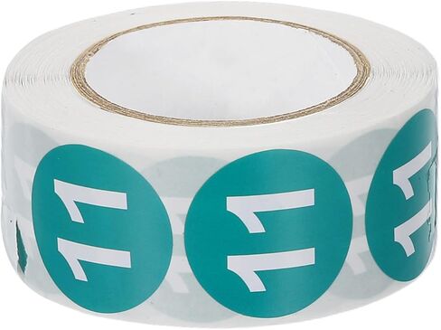 PATIKIL 1 Inch Number 6 Stickers, 500 Labels Circle Dot Stickers Adhesive Home Organization Warehouse Office Management, Fruit Green in Saudi Arabia