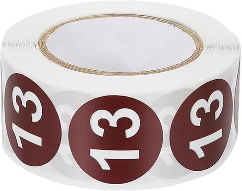 PATIKIL 1 Inch Number 6 Stickers, 500 Labels Circle Dot Stickers Adhesive Home Organization Warehouse Office Management, Fruit Green in Saudi Arabia