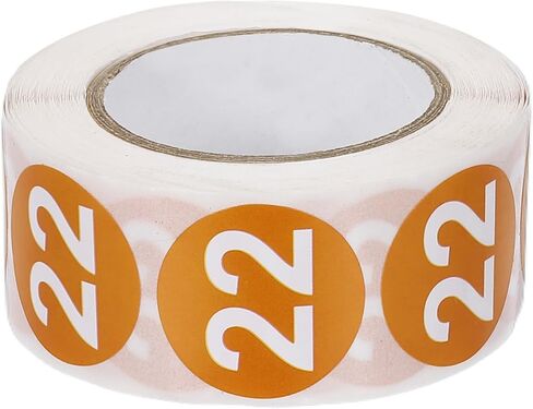 PATIKIL 1 Inch Number 6 Stickers, 500 Labels Circle Dot Stickers Adhesive Home Organization Warehouse Office Management, Fruit Green in Saudi Arabia