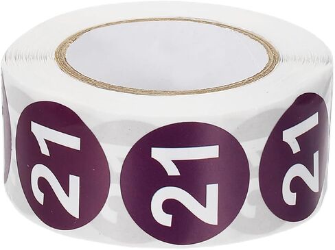 PATIKIL 1 Inch Number 6 Stickers, 500 Labels Circle Dot Stickers Adhesive Home Organization Warehouse Office Management, Fruit Green in Saudi Arabia