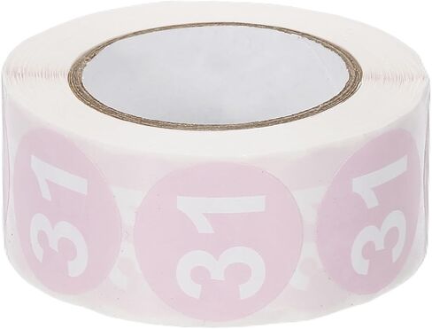 PATIKIL 1 Inch Number 6 Stickers, 500 Labels Circle Dot Stickers Adhesive Home Organization Warehouse Office Management, Fruit Green in Saudi Arabia