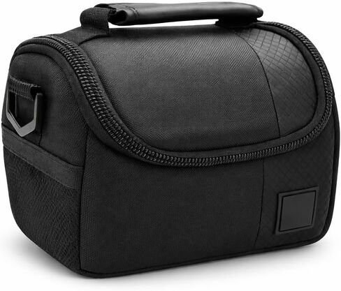 Extra Large Camera Bag Fully Padded Gadget Case with Dual Buckles for Sony,Nikon, Canon, Olympus, Pentax, Panasonic, Samsung & Many More SLR Cameras & Camcorders, Black in Kuwait