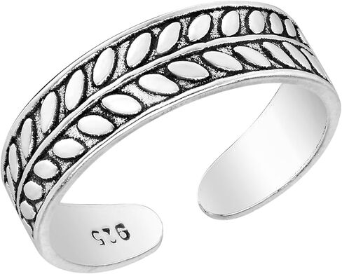 AeraVida Sun and Stars .925 Sterling Silver Toe Ring or Pinky Ring | Classic Adjustable Toe Rings for Women Sterling Silver in Saudi Arabia