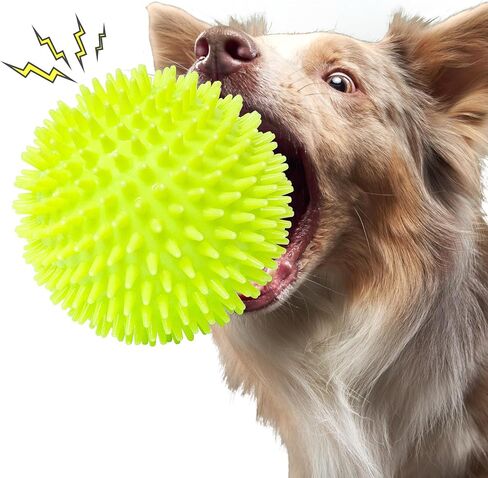 Durable Chew Toys Balls for Aggressive Chewers Large Breed, Interactive Treat Dispensing Dogs Toys to Keep Them Busy, Funny Dog Treat Toy Ball Dog Birthday Toy, Heavy Chewer Toys Large Dogs in Kuwait