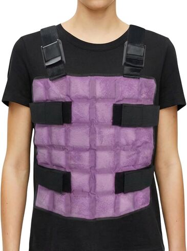 سترة التبريد الجليدية العالمية 72 خلايا للرجال والنساء ، سترة باردة قابلة لإعادة الاستخدام مع الأشرطة القابلة للتعديل ، معدات الطقس الحار للهواء في الهواء الطلق in Kuwait