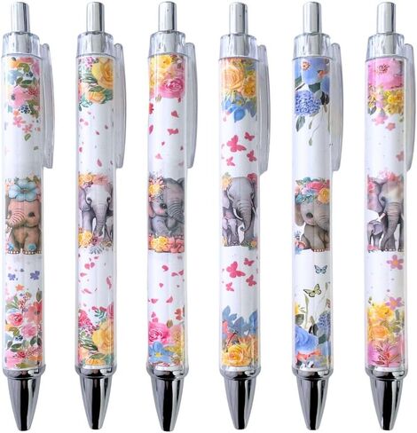 6PC Autism Pens Mental Awareness Pen Pencil Bulk Month Special Needs Party Favors Social Work Classroom Office Decor Decorations School Supplies Items Stuff Accessories Gifts for Mom Mama Coworker in Saudi Arabia