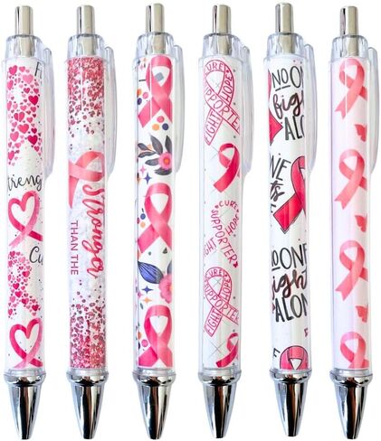6PC Autism Pens Mental Awareness Pen Pencil Bulk Month Special Needs Party Favors Social Work Classroom Office Decor Decorations School Supplies Items Stuff Accessories Gifts for Mom Mama Coworker in Saudi Arabia