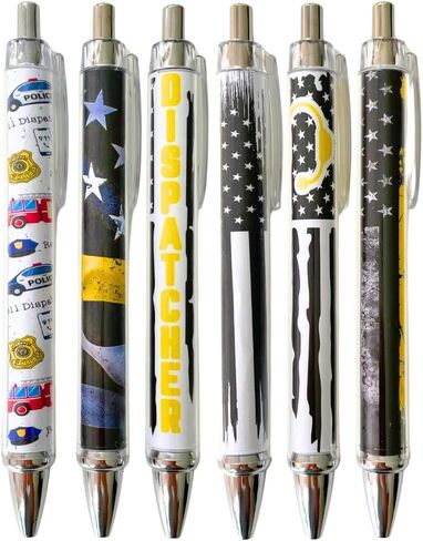 6PC Autism Pens Mental Awareness Pen Pencil Bulk Month Special Needs Party Favors Social Work Classroom Office Decor Decorations School Supplies Items Stuff Accessories Gifts for Mom Mama Coworker in Saudi Arabia