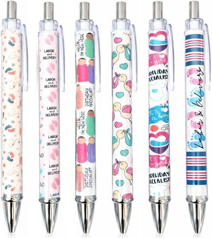 6PC Autism Pens Mental Awareness Pen Pencil Bulk Month Special Needs Party Favors Social Work Classroom Office Decor Decorations School Supplies Items Stuff Accessories Gifts for Mom Mama Coworker in Saudi Arabia