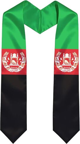 Trinidad Tobago Flag International Graduate Satin Stole with National Flag Design 72" Graduation Sash in Kuwait