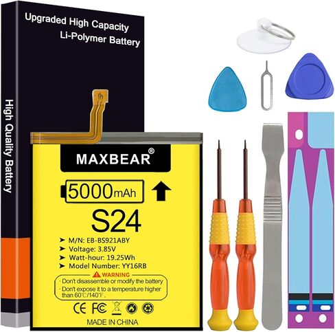 بطارية Galaxy S20 Ultra، (محدثة) بطارية بديلة MAXBEAR 5500mAh 3.85V Li-Polymer EB-BG988ABY لهاتف Samsung Galaxy S20 Ultra 5G SM-G988 G988B مع مجموعة أدوات إصلاح in Kuwait