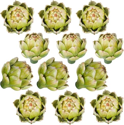 Notakia 3Pcs Large Faux Artichokes for Decoration Green Large Artichoke Faux Fruit Vegetable Artificial Artichokes Decor Realistic Fake Artichokes Decoration Christmas Party Home Kitchen Table in Saudi Arabia