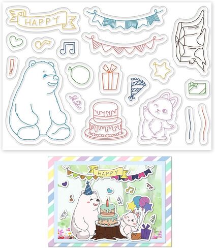 INFUNLY Camping Clear Stamps for Card Making Camping Tent Clear Rubber Stamps Touring Car Clear Stamps Outdoor Travel Series and Travelling Phrases Words Patterns Clear Stamps for Card Making Decor in Saudi Arabia