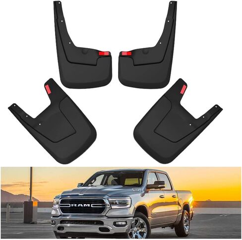 Kiwi Master Mud Flaps for 2015-2020 Ford F-150 Accessories Heavy Duty Front & Rear Mud Guards (Without Fender Flares Only), Non-Drilling in Kuwait