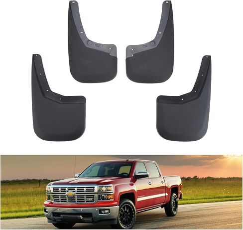 Kiwi Master Mud Flaps for 2015-2020 Ford F-150 Accessories Heavy Duty Front & Rear Mud Guards (Without Fender Flares Only), Non-Drilling in Kuwait