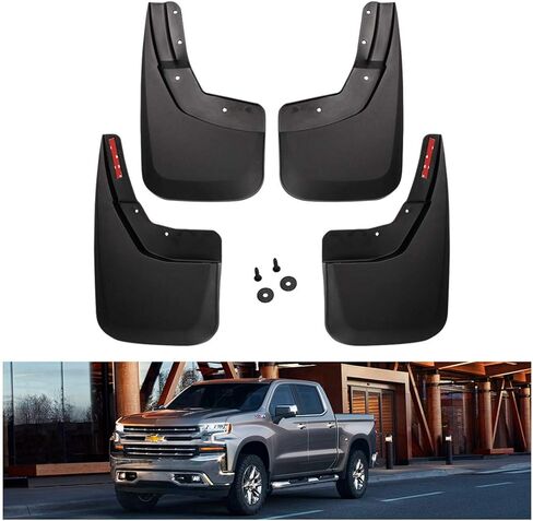 Kiwi Master Mud Flaps for 2015-2020 Ford F-150 Accessories Heavy Duty Front & Rear Mud Guards (Without Fender Flares Only), Non-Drilling in Kuwait